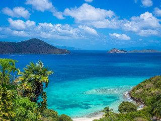 Postcard view from US Virgin Islands