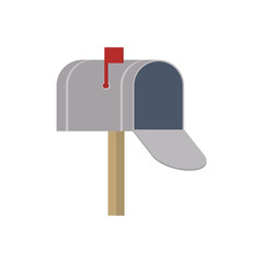 envelope container delivery shipping logistic security icon. Isolated and flat illustration. Vector graphic
