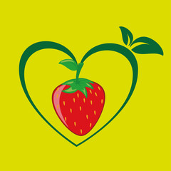 healthy vegetarian food label isolated icon design