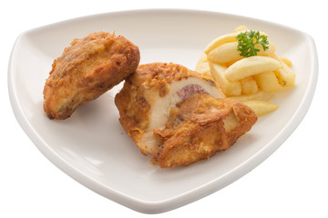 pollo en rollo apanado