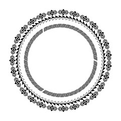 textile circle decoration icon