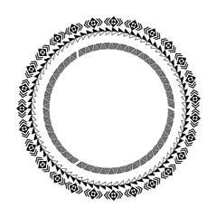 textile circle decoration icon