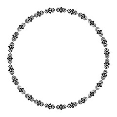 textile circle decoration icon