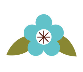 flower floral nature icon