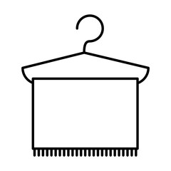 bath towel cloth icon