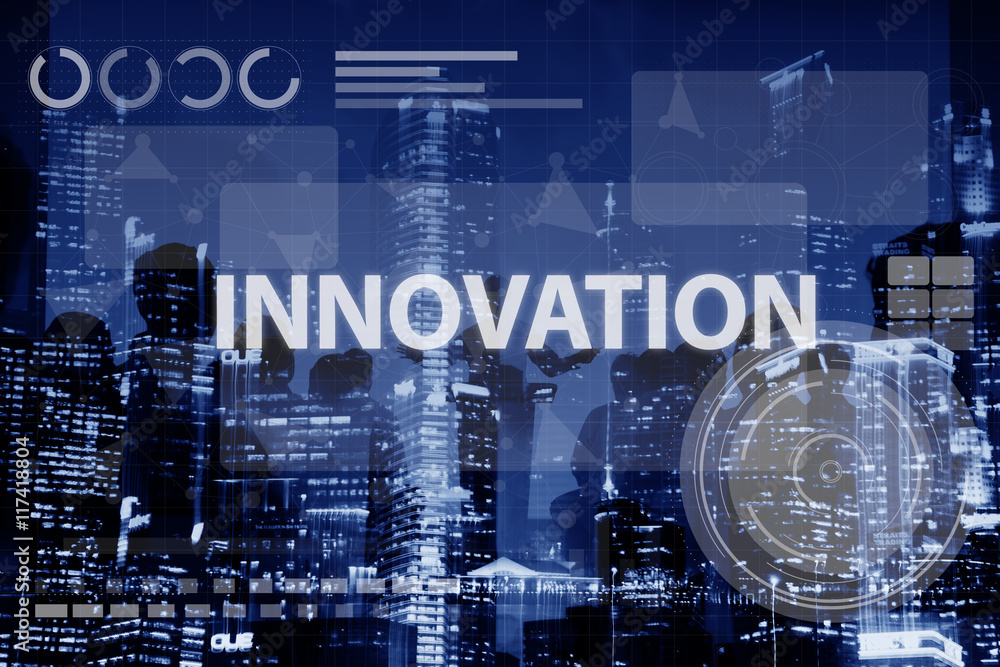 Poster computer network digital connection technology concept
