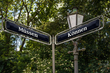 Fototapeta premium Schild 105 - Können