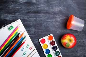 school supplies ,space for text