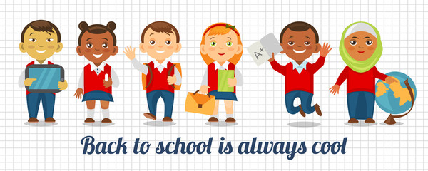 Back to school is always cool. Education Background.