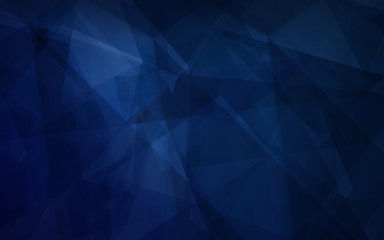 Dark blue color abstract polygonal background