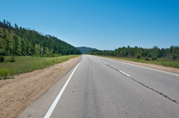 Motorway in Buryatia.