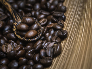 Roasted coffee beans