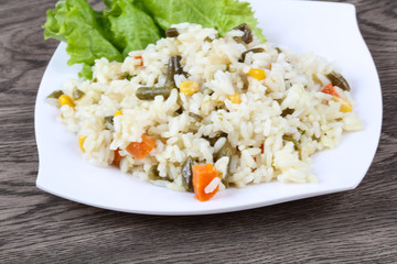 Rice with vegetables