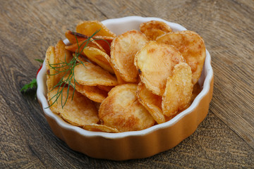 Natural potato chips