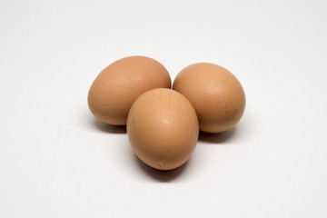 Egg isolated on white background with clipping path