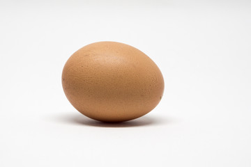 Egg isolated on white background with clipping path