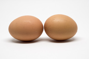 Egg isolated on white background with clipping path