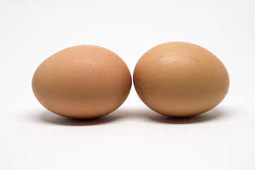 Egg isolated on white background with clipping path