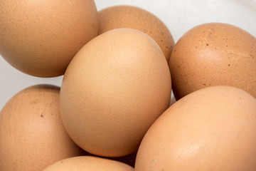 Egg isolated on white background with clipping path