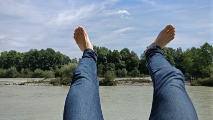 füße in die luft strecken i I