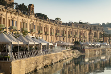 Valletta Waterfront, early summer morning