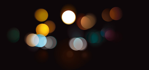 Abstract Colorful Bokeh Circles Background