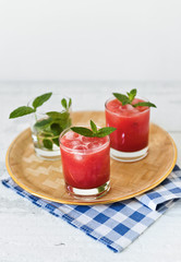 Tasty and refreshing watermelon juice