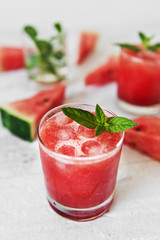 Tasty and refreshing watermelon juice