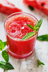 Tasty and refreshing watermelon juice