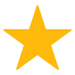 Fototapeta premium Gold Star icon, ranking mark isolated on white background, modern favorite sign yellow internet concept trendy decoration symbol for website design, mobile app. Logo stylish vector illustration