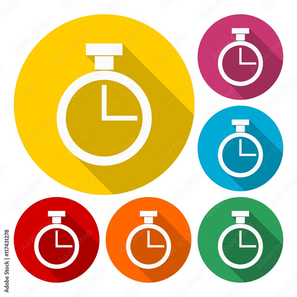 Poster set of timer color