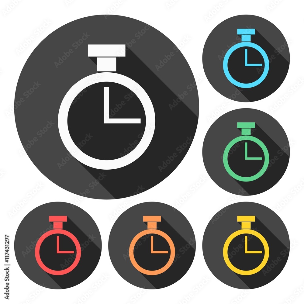 Poster set of timer color