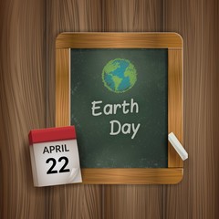 Chalk Drawn Earth Day