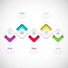 Process infographic in modern style