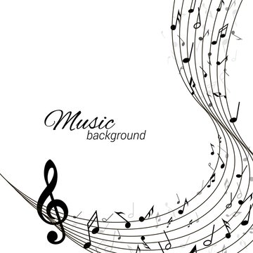 Music background in abstract style