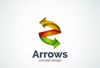 Direction arrows logo