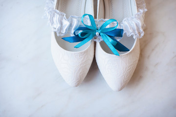 beautiful bride's shoes