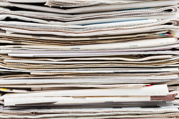 Stack of newspapers