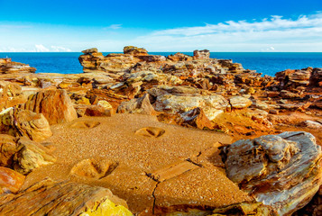 Gantheaume Point  Dinosaur footprints