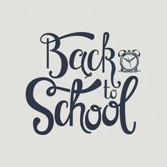 Obraz premium Back to school hand lettering.