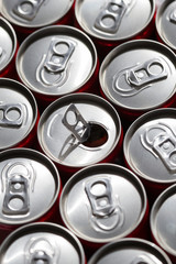 Soda cans background
