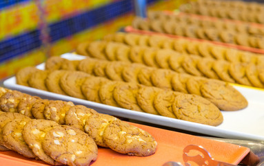 Many Cookies on Tray