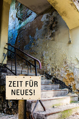 Altes Treppenhaus Zeit für Neues