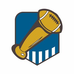 AMERICAN FOOTBALL logo icon vector