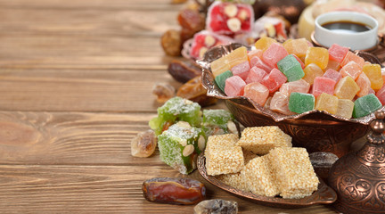 Turkish Delight and various oriental sweets