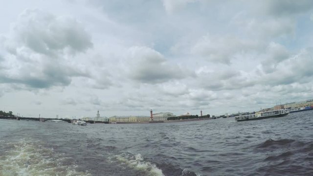 Next astern on river