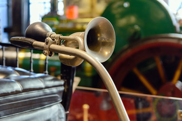Naklejka premium Details of a machine or car, old and used.