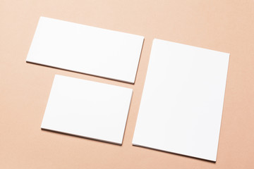 Mock up on beige background