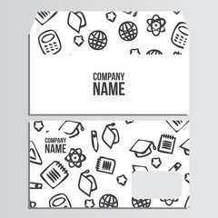 Envelopes with back to school pattern. Back to school branding b