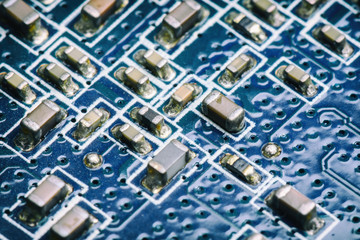 Digital integral scheme. Close-up.